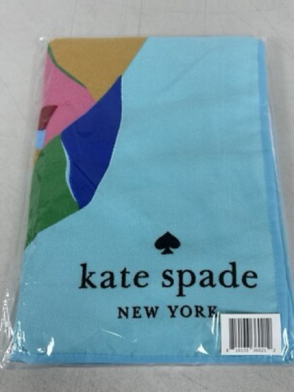 kate spade Multicolor Beach Towel with Light Blue Base